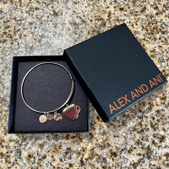 Alex and Ani Rose Gold Pumpkin Spice & Chill Charm Bracelet - Picture 2 of 4